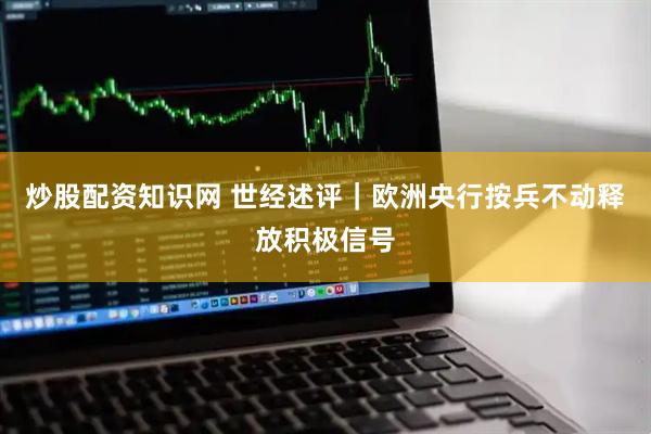 炒股配资知识网 世经述评｜欧洲央行按兵不动释放积极信号