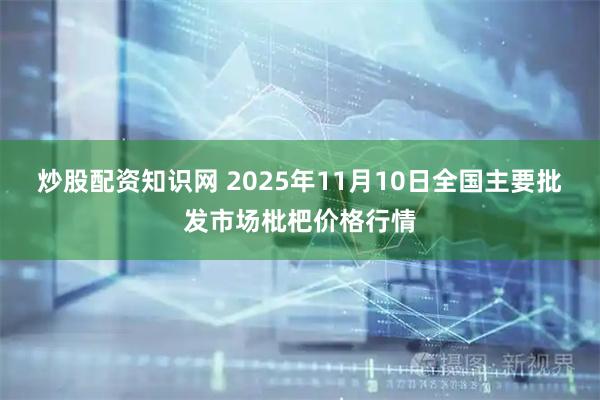 炒股配资知识网 2025年11月10日全国主要批发市场枇杷价格行情